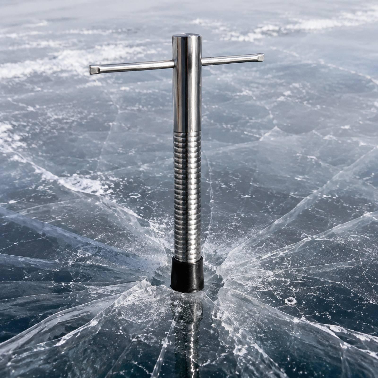 Компактный стальной ледобур дл – обзор и цена Fishing Rod Ice