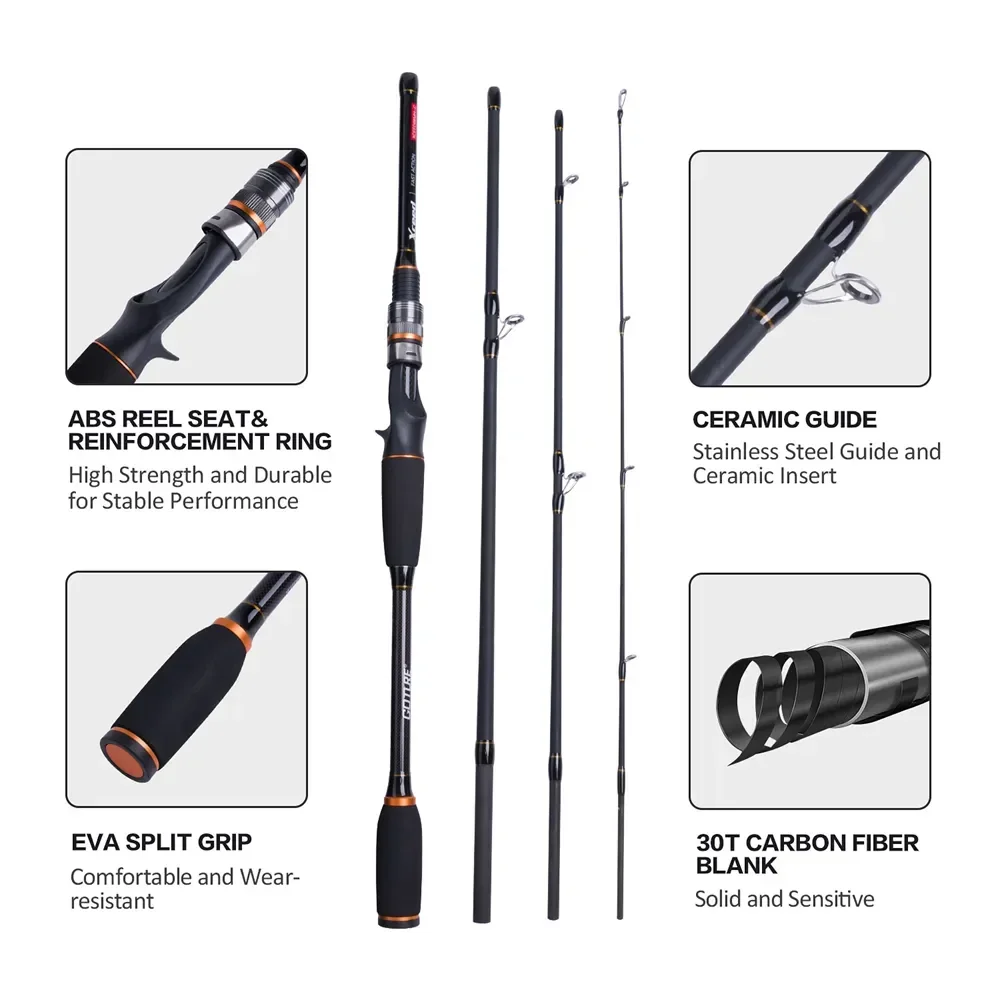 Удочка Goture Xceed 4-секционн – обзор и цена Fishing Rod Surf